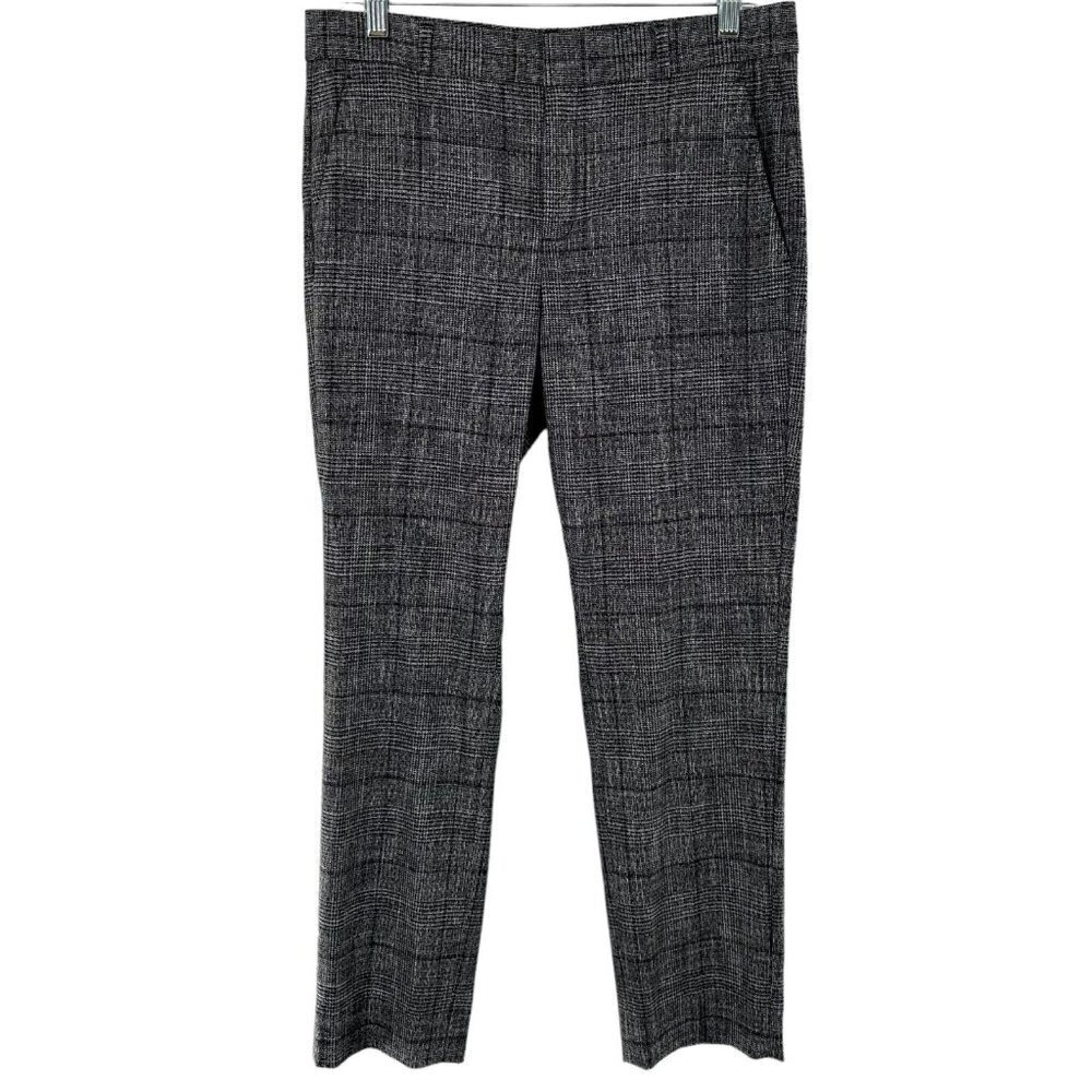 Banana Republic AVERY Black Glen Plaid Trousers Dress Pants Size 4